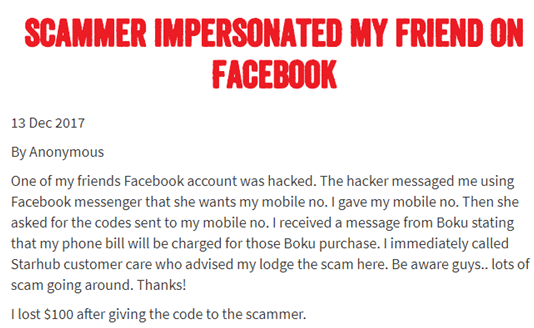 Facebook Impersonation Scam Fake Facebook Profile