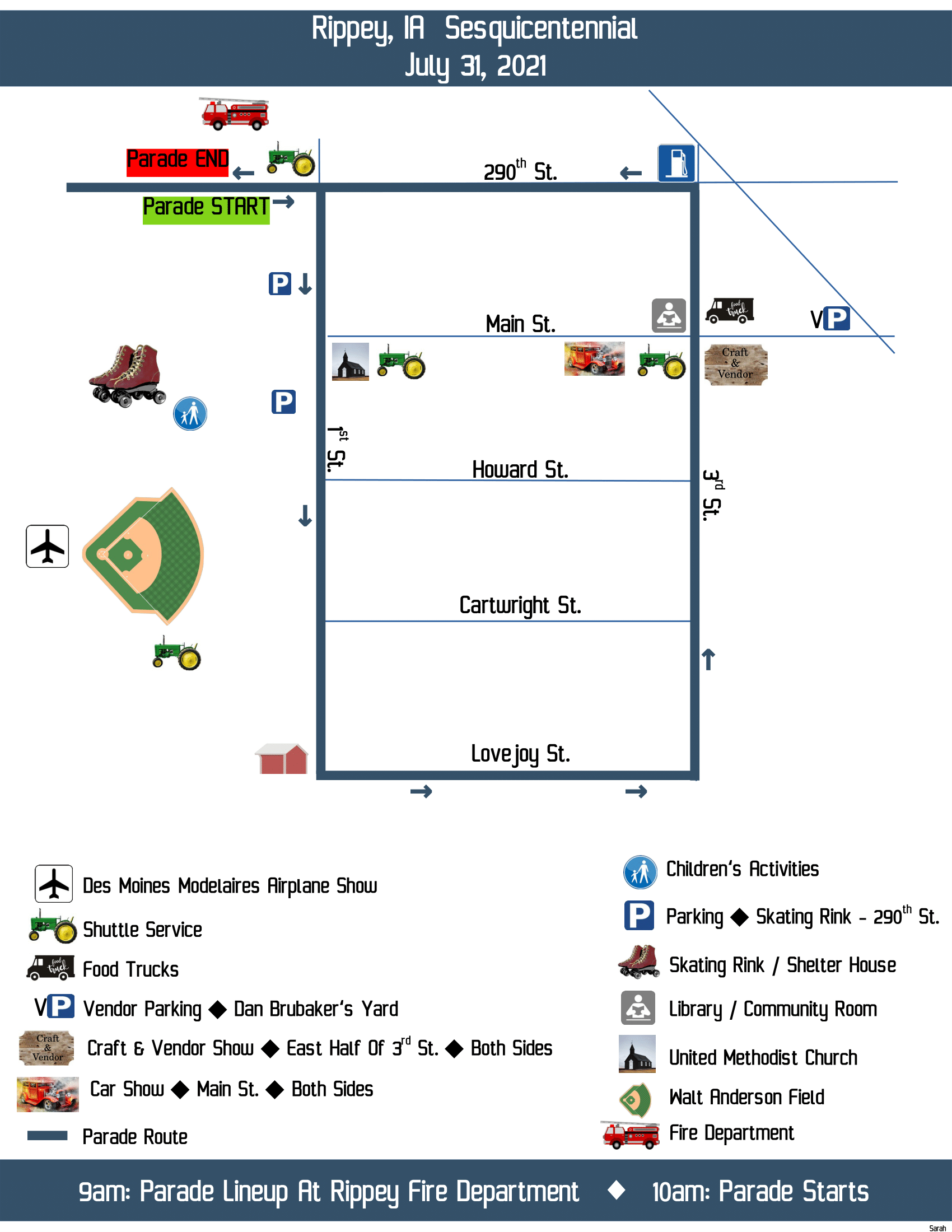 Rippey Sesquicentennial Map Rippey News