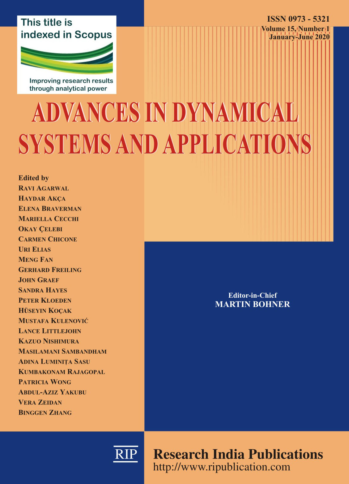 ADSA, Advances in Dynamical Systems and Applications, Mathematics