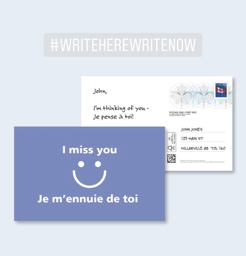 prepaid postage postcards from Canada Post rite while u can