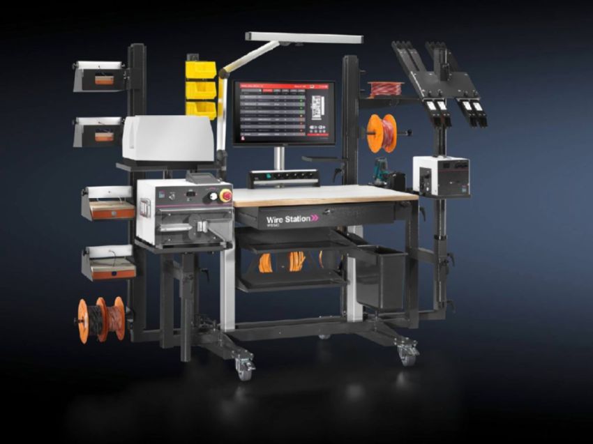 Rittal mit neuem VerdrahtungsArbeitsplatz Wire Station 540 Rittal