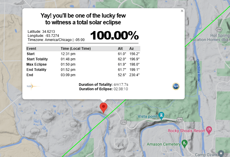 BLUFFTOP VIEWS of the April 8th 2024 Eclipse DIRECT PATH of TOTALITY