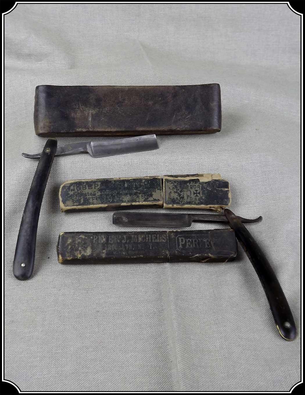 Straight razors and Strop