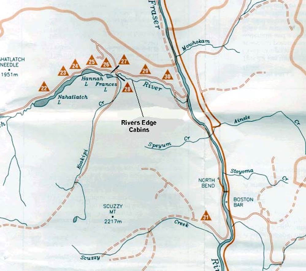 Rivers Edge Cabins Directions