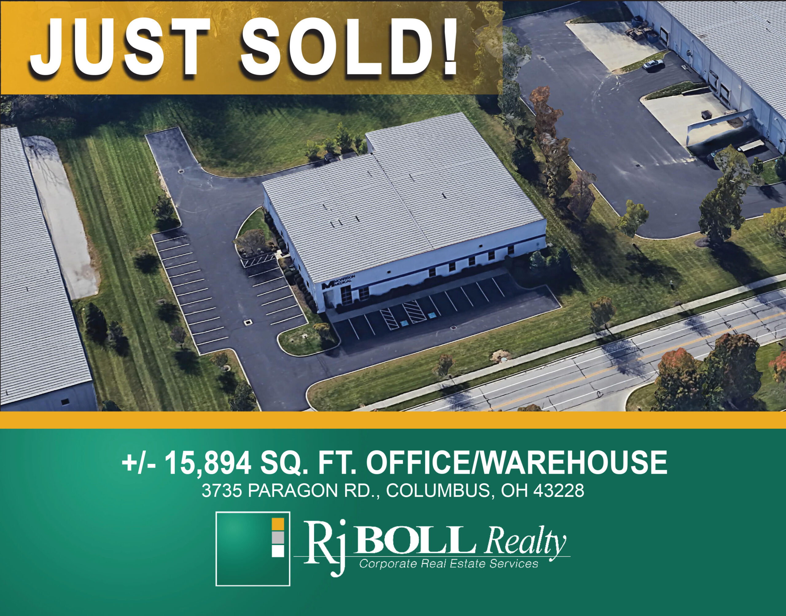 Sale of 3735 Paragon Rd., Columbus, OH Negotiated by Rj BOLL Realty