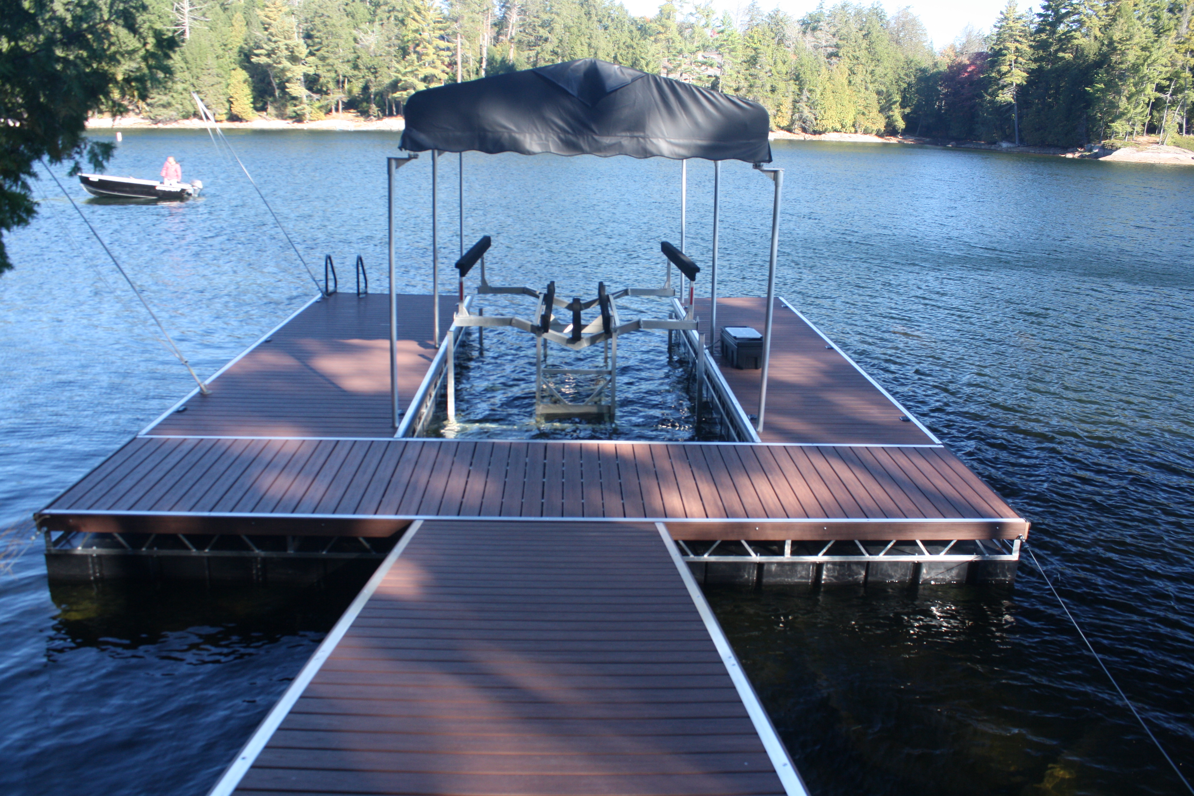 Hydraulic Boat Lifts Battery Powered Boat Lifts R & J Machine