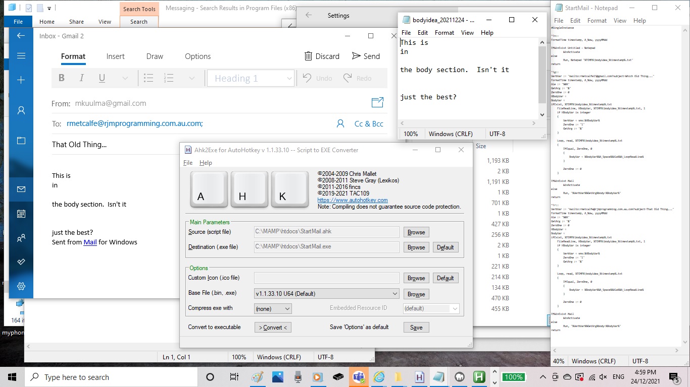 Windows AutoHotKey Procedure with Button Presses Tutorial Robert James Metcalfe Blog