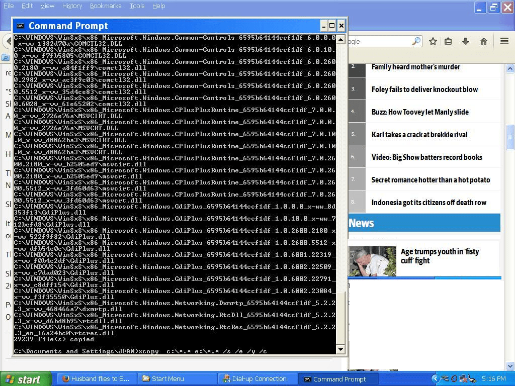 Windows/DOS xcopy Backup Primer Tutorial Robert James Metcalfe Blog