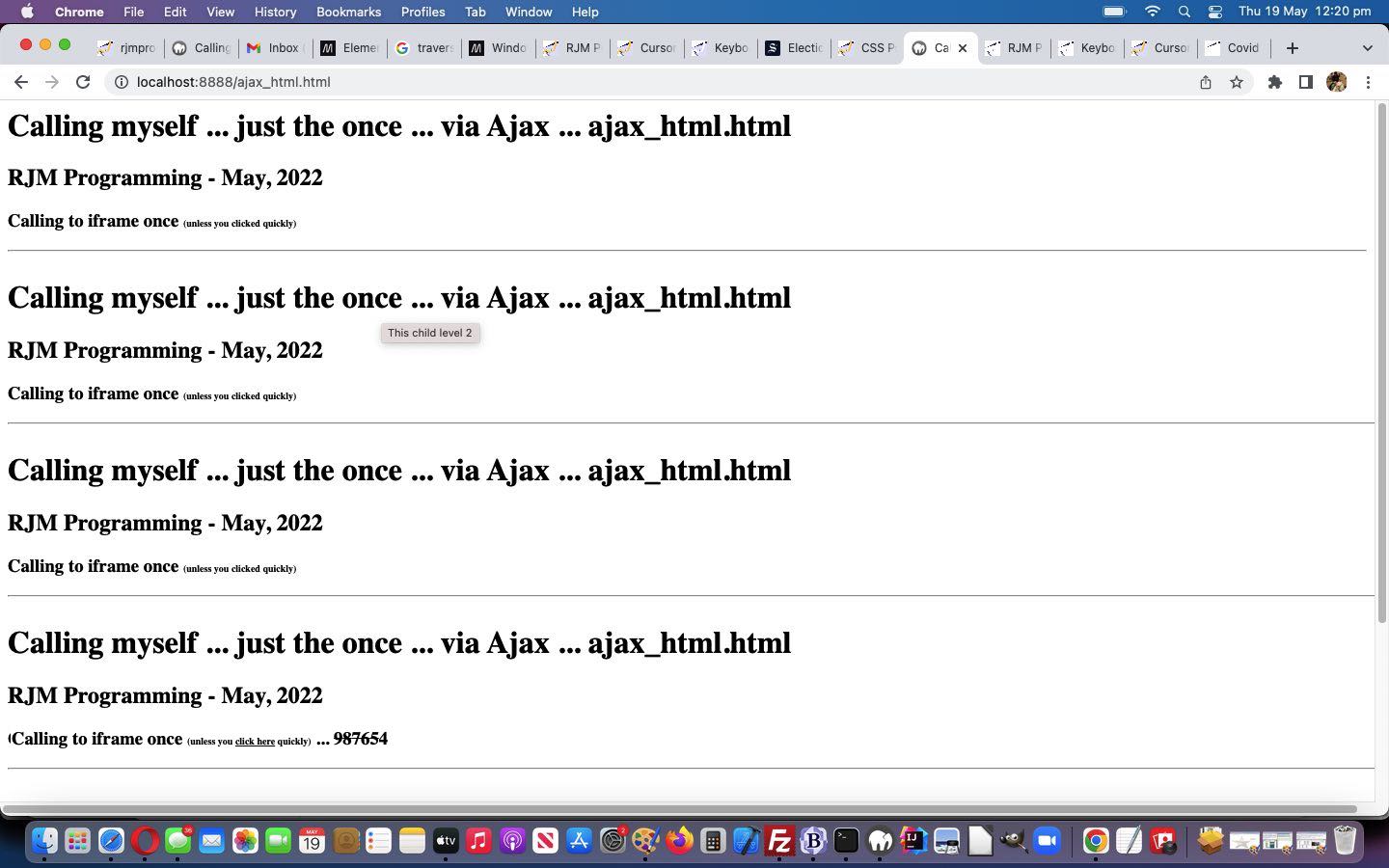 Clone Within Clone Ajax HTML Iframe Tutorial Robert James Metcalfe Blog