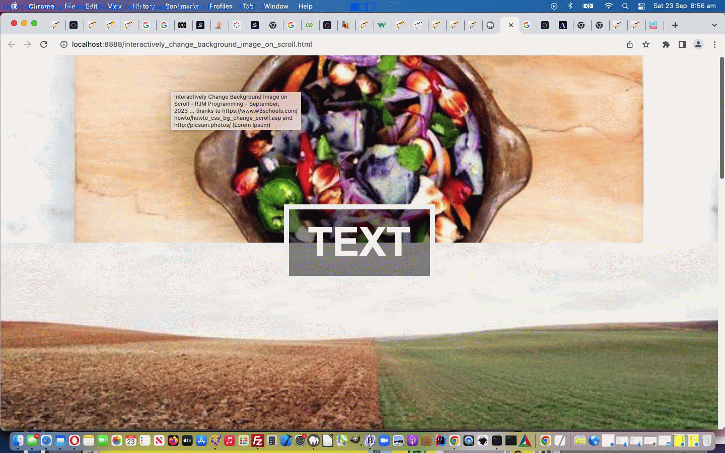 Interactively Change Background Image on Scroll Tutorial Robert James