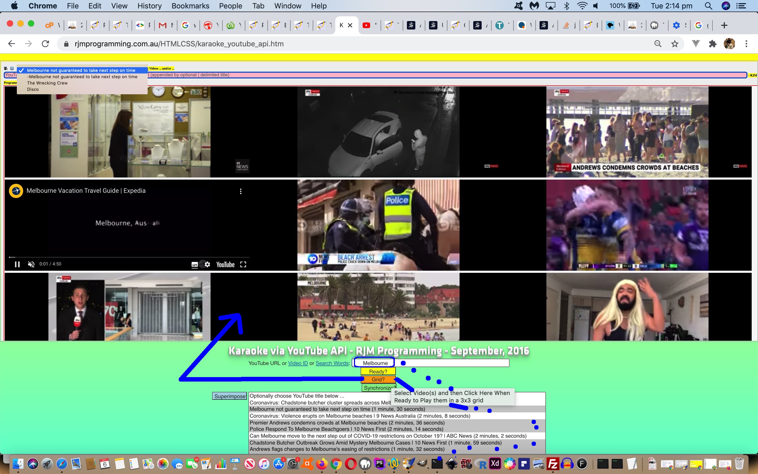 The Wrecking Crew Dynamic Javascript YouTube Embedded API