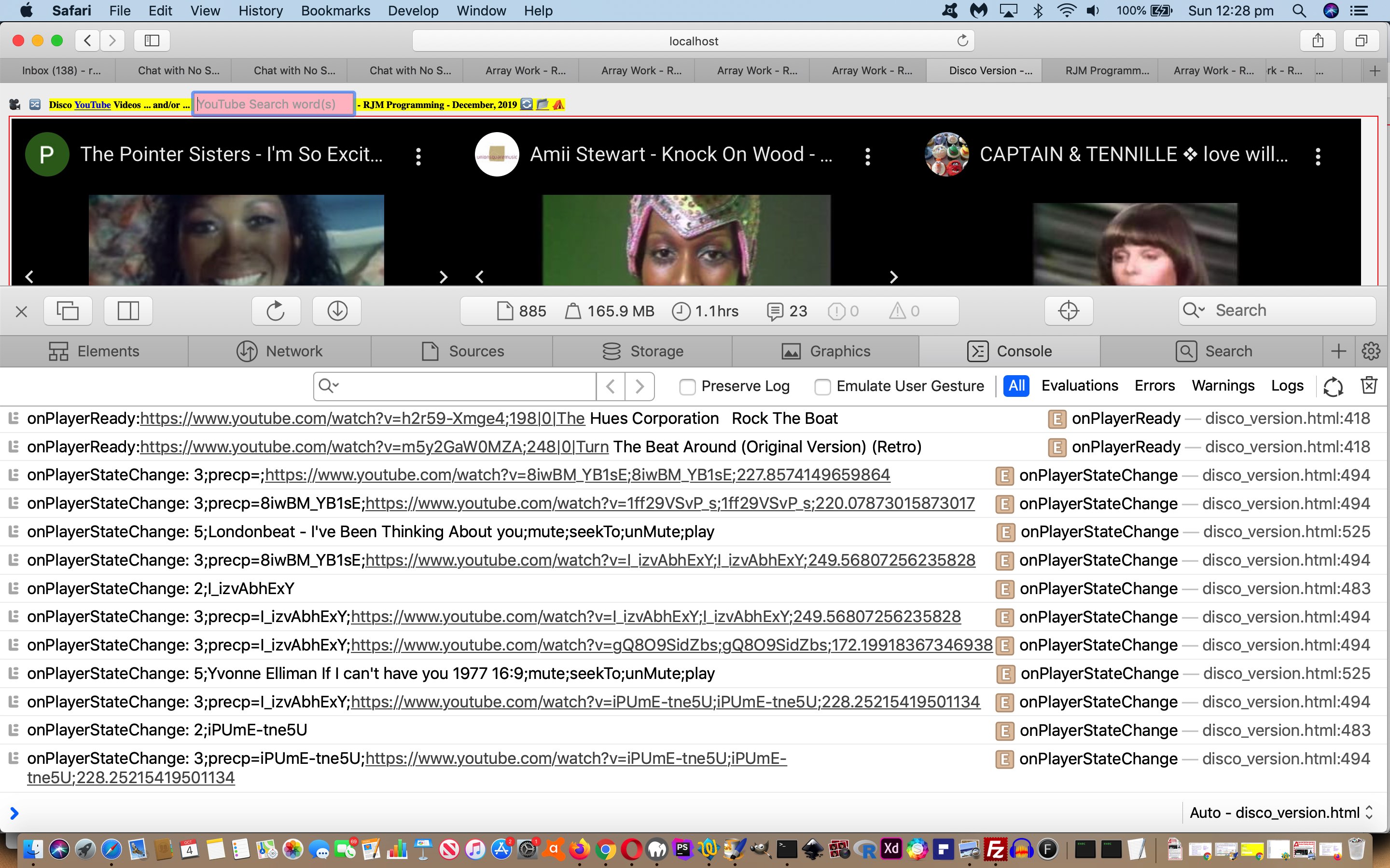 The Wrecking Crew Dynamic Javascript YouTube Embedded API