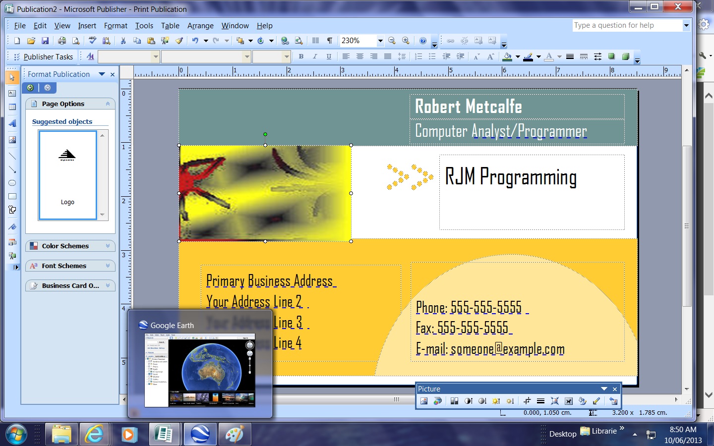 Microsoft Publisher Primer Tutorial Robert James Metcalfe Blog