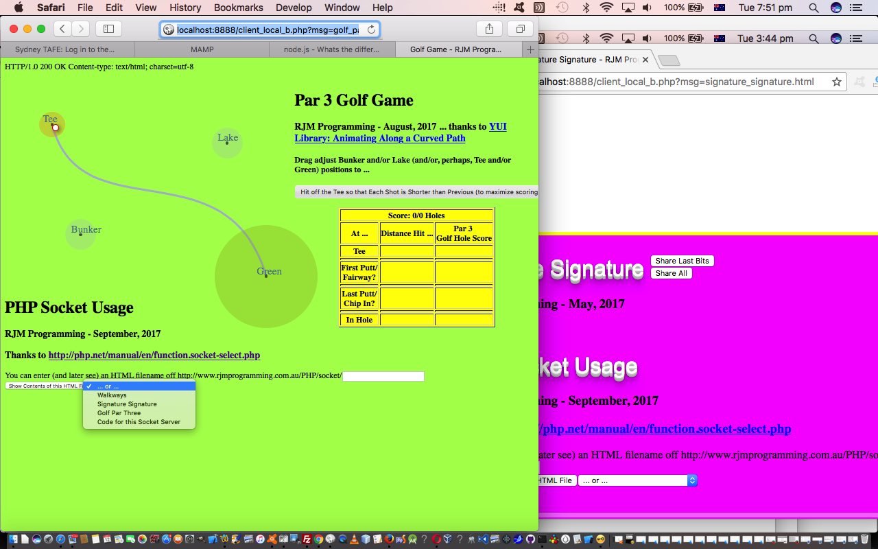 PHP Socket Primer Tutorial Robert James Metcalfe Blog