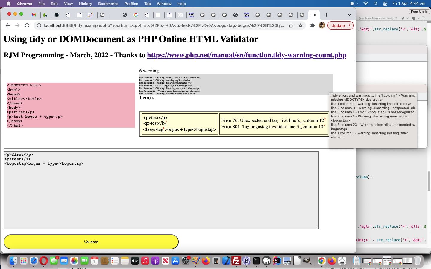 HTML Online Validation Tidy Errors Tutorial Robert James Metcalfe Blog