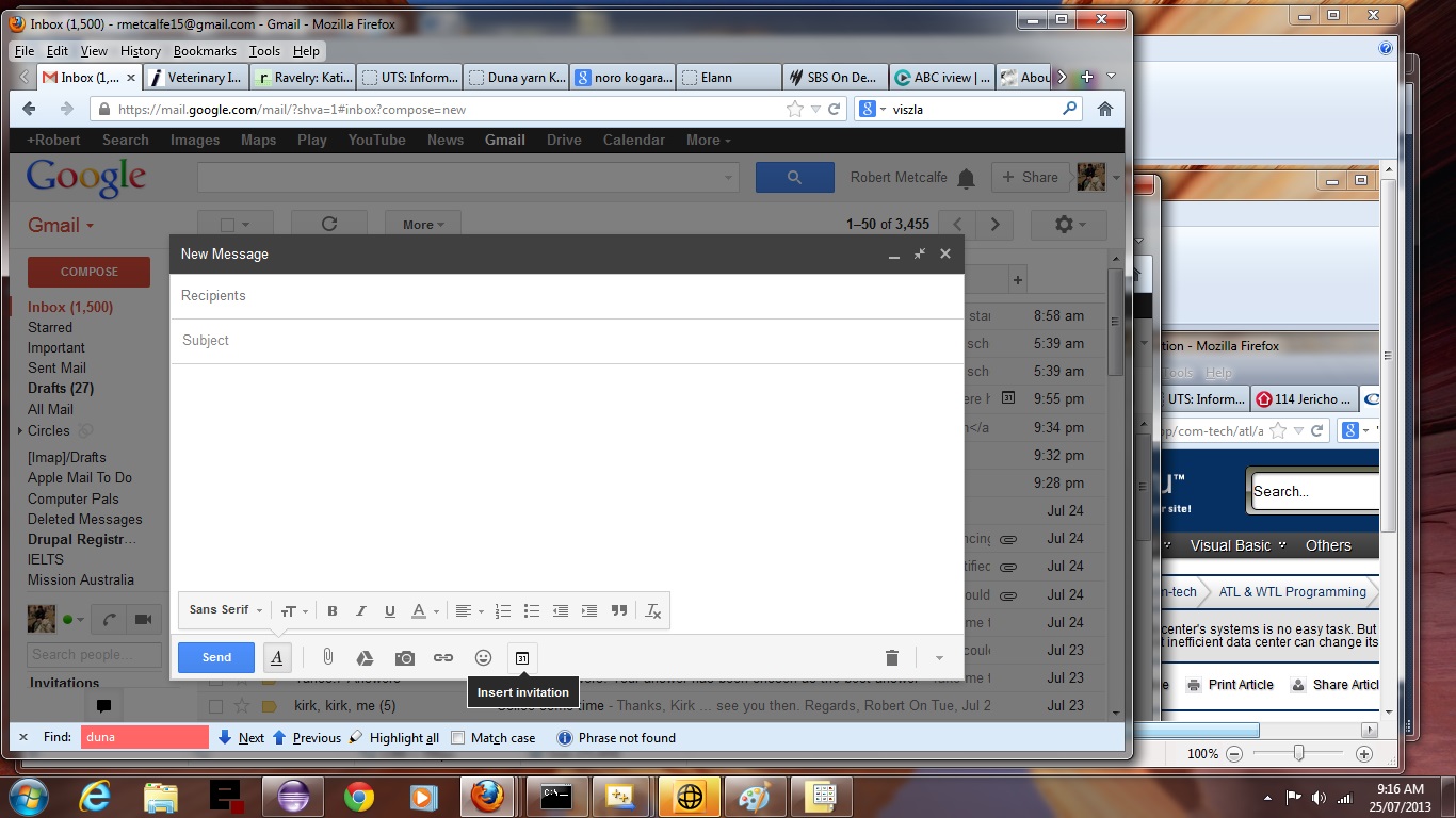 Gmail Email Invitation Primer Tutorial Robert James Metcalfe Blog