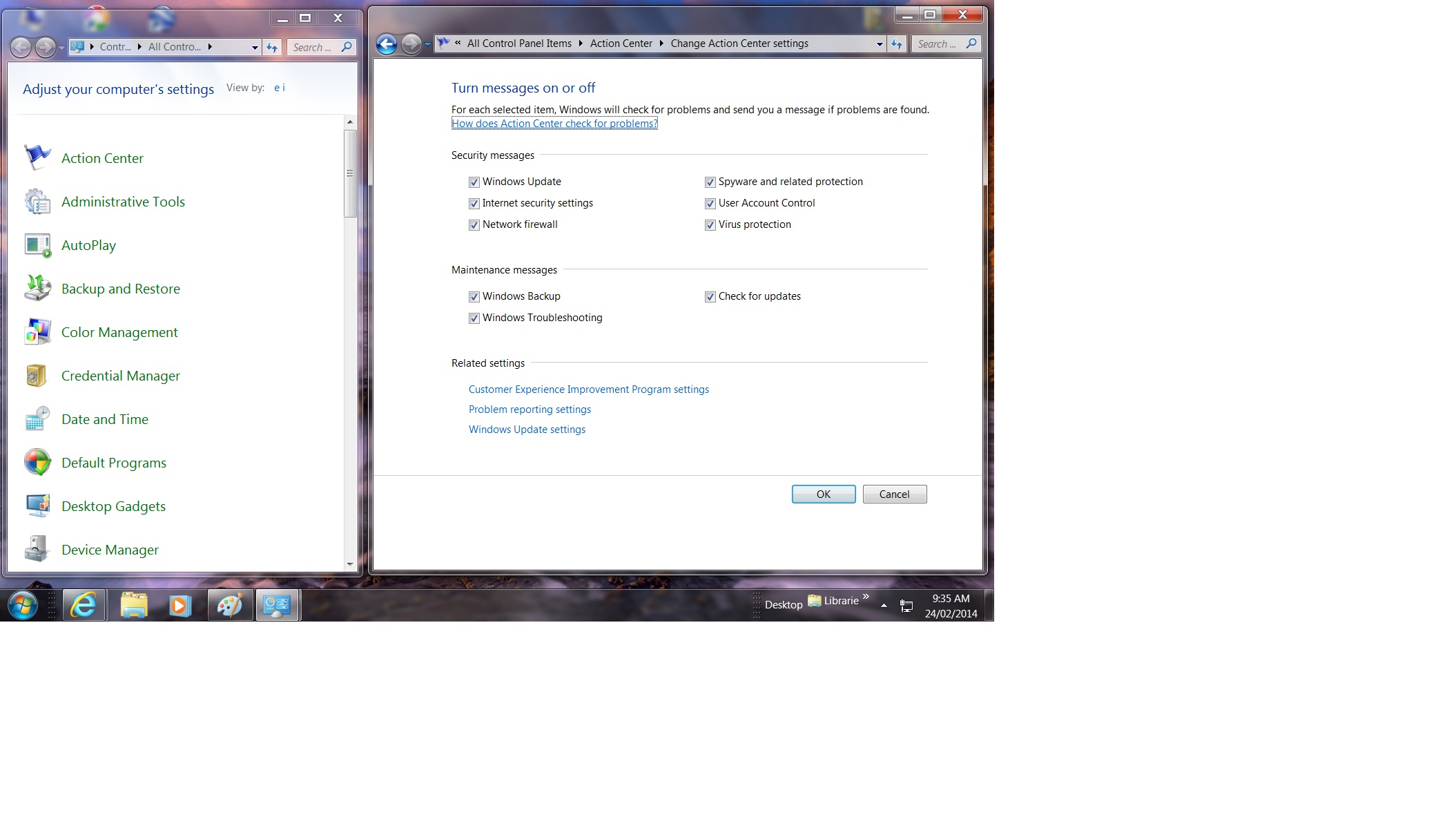 Windows Control Panel Action Center Primer Tutorial Robert James