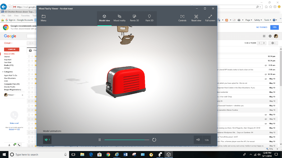 Windows 10 3D Viewer Primer Tutorial Robert James
