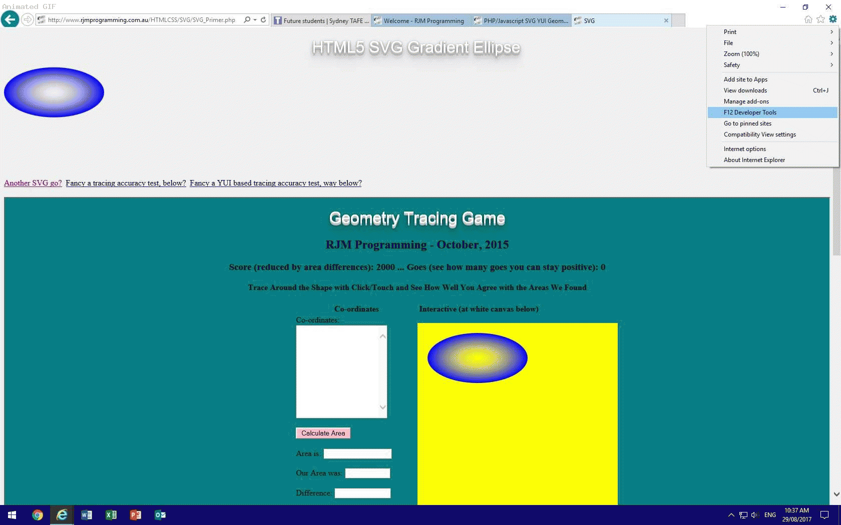Windows Web Browser F12 Development Tools Primer Tutorial Robert