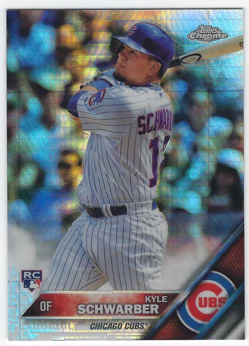 Schwarber, Kyle 2016 Topps Chrome Prism Refractor Rookie