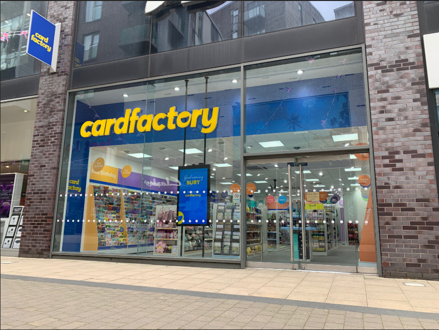 Card Factory Opens New Format Store In Bury, England Retail & Leisure