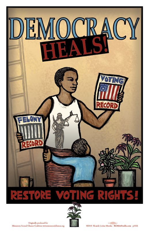 Democracy Heals Restore Voting Rights Posters by RLM