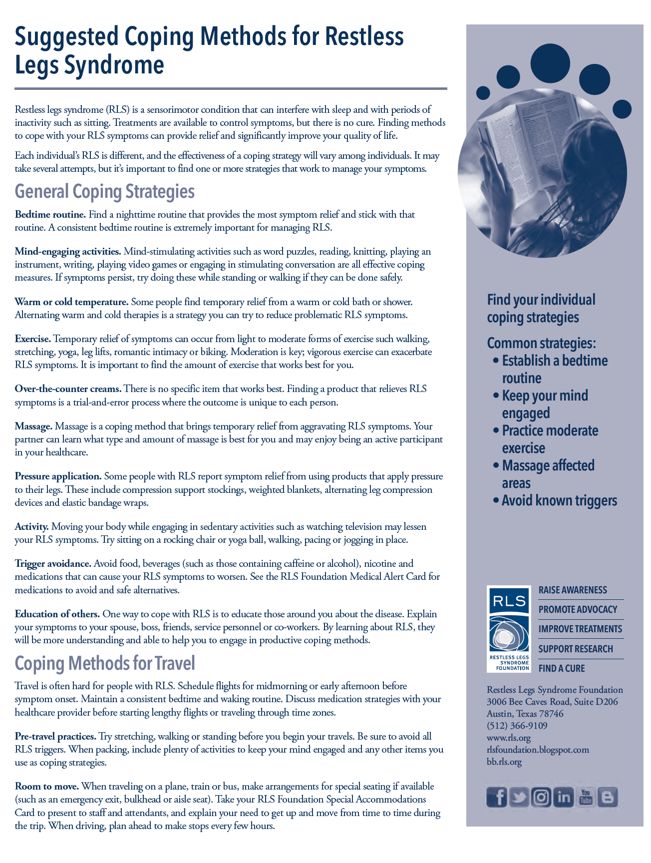 Treatment Restless Legs Syndrome Foundation