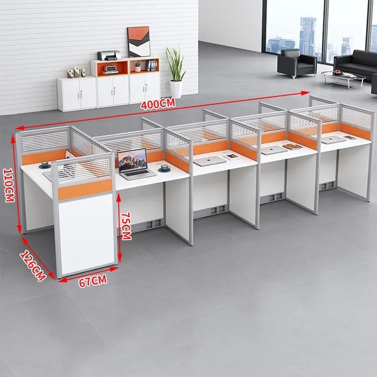 Custom Staff table with fixed/Mobil pedestal workstation office cubicl