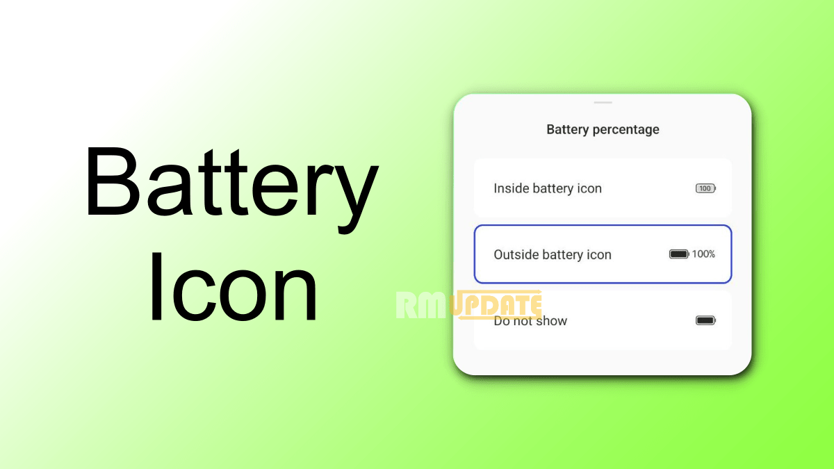 Android 13 How To Customize Battery Icon Style On Realme, OnePlus and OPPO