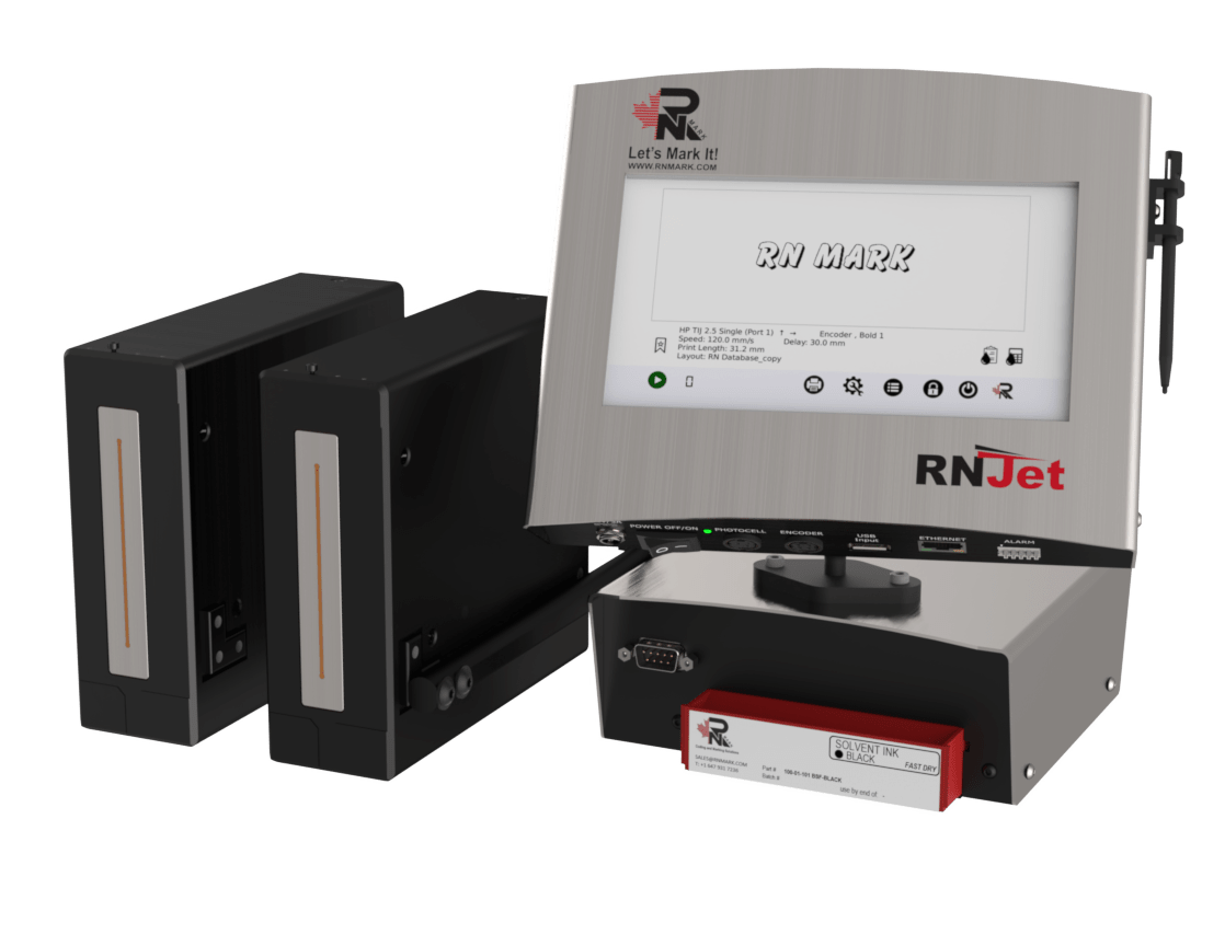 Dual Head, Large Character, Industrial Inkjet Coding Printer RN Mark
