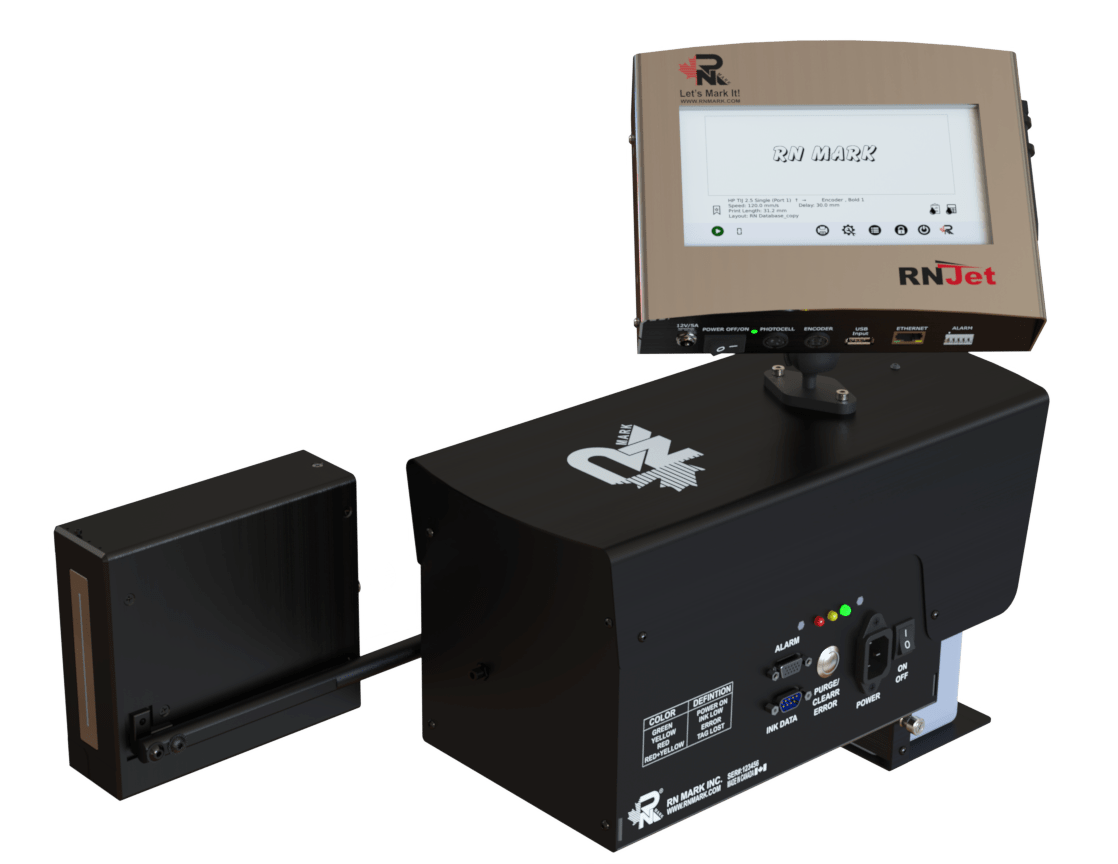 Large Character Inline High Resolution Industrial Printer RN Mark