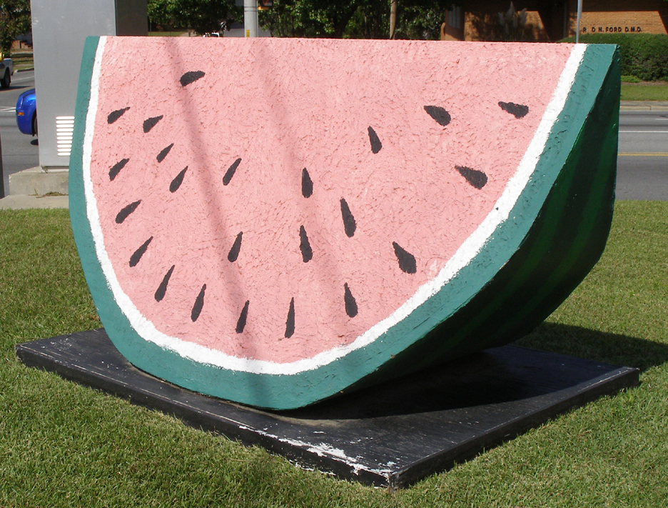 Giant Fruit Statues