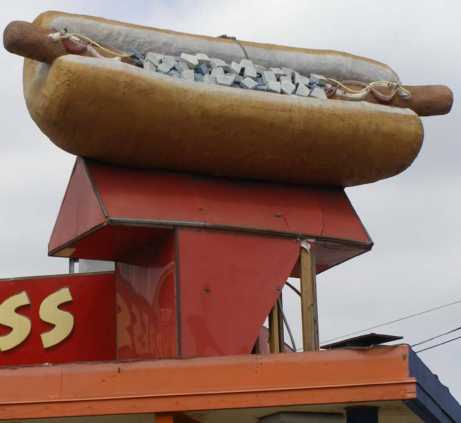 Giant Hot Dog Statues