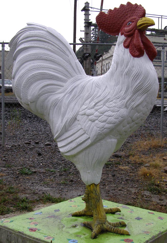 Rooster & Chicken Statues
