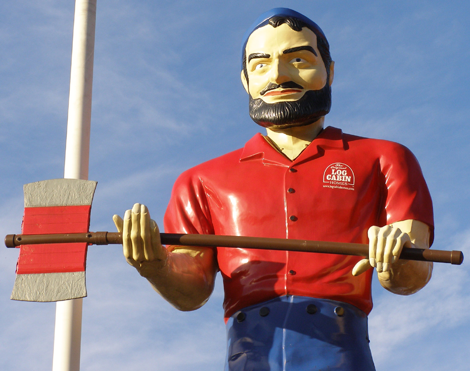 International Fiberglass Paul Bunyan Statues