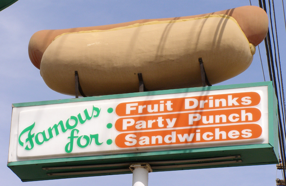 Giant Hot Dog Statues