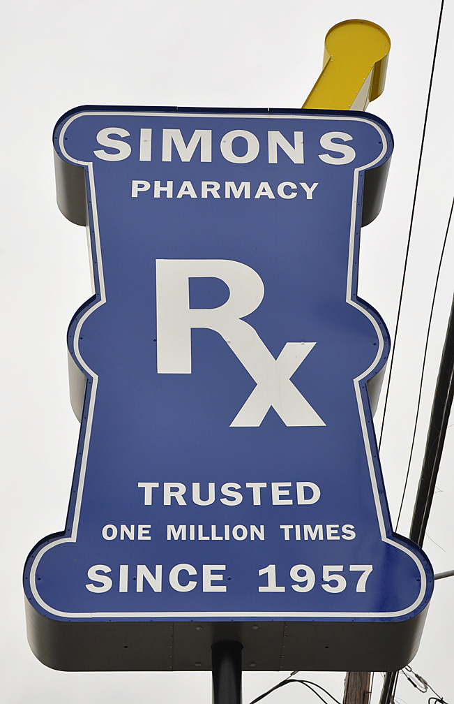 Mortar, Pestle, and Beaker Signs