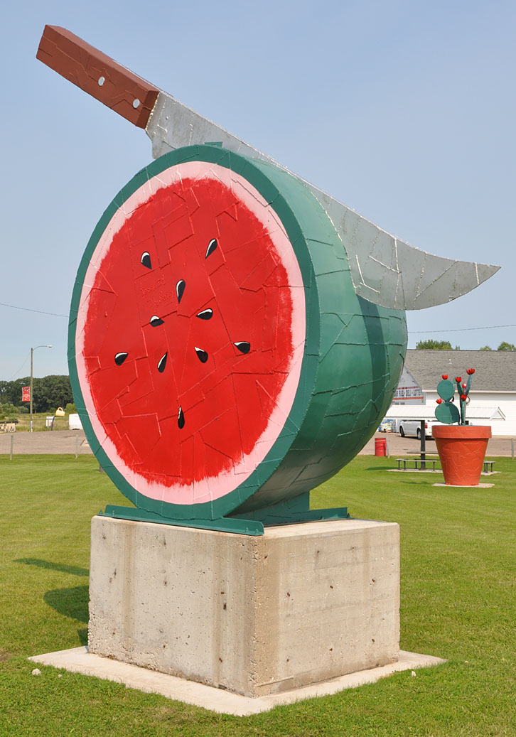 Giant Fruit Statues