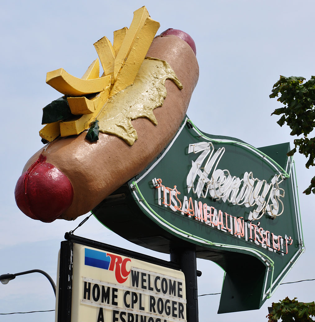 Giant Hot Dog Statues