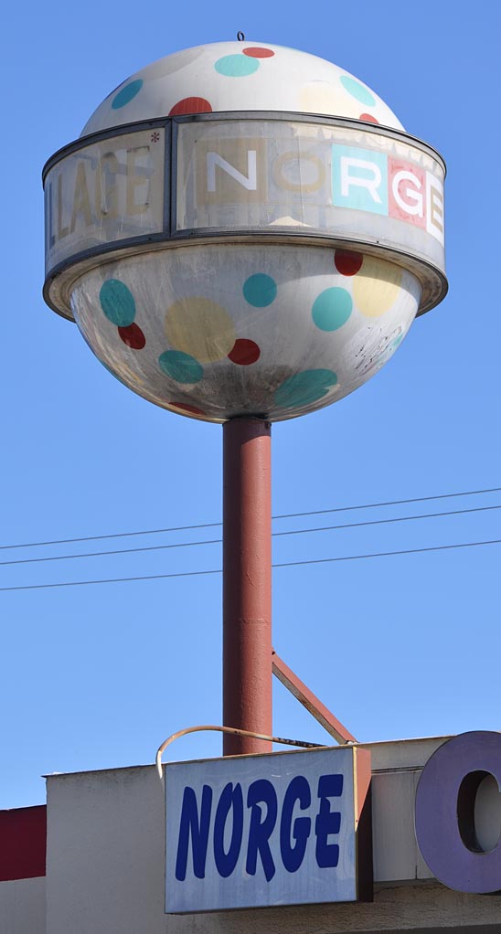 Village Laundry & Dry Cleaning Ball" Signs