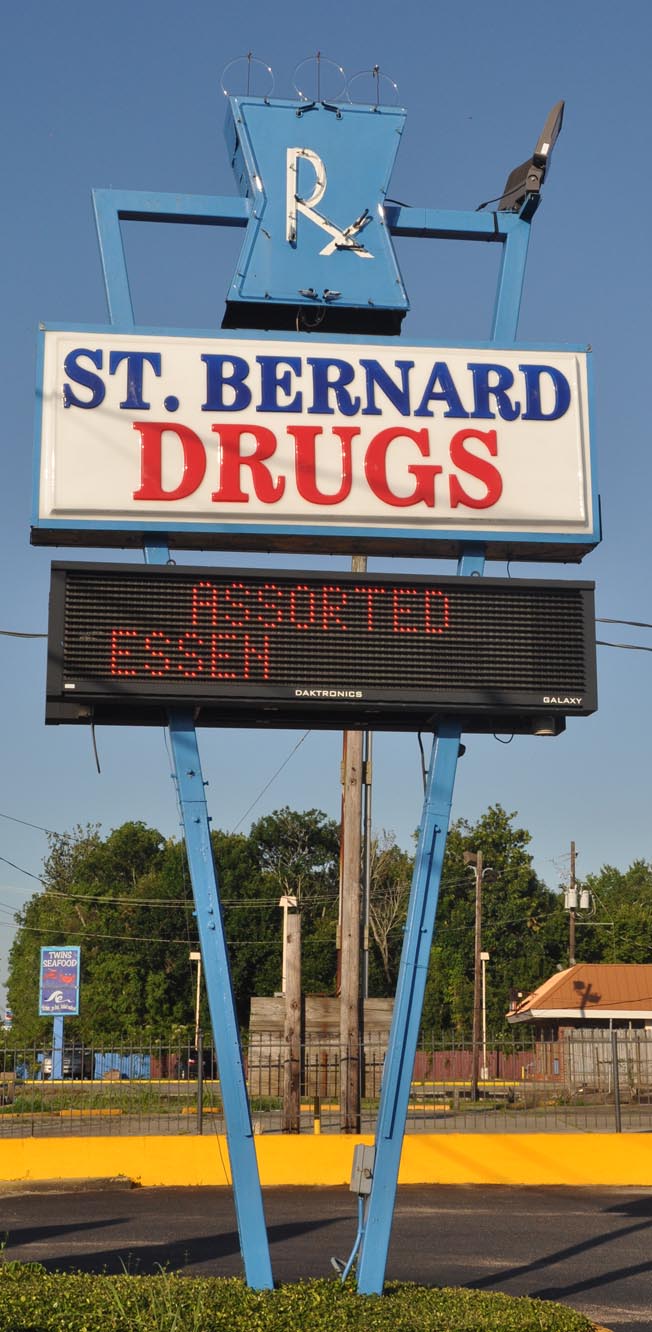 Mortar, Pestle, and Beaker Signs