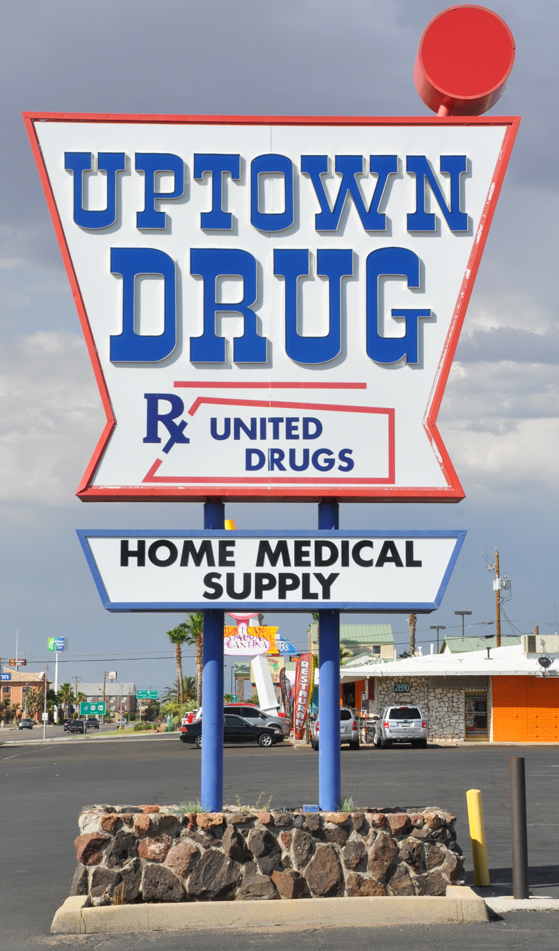 Mortar, Pestle, and Beaker Signs