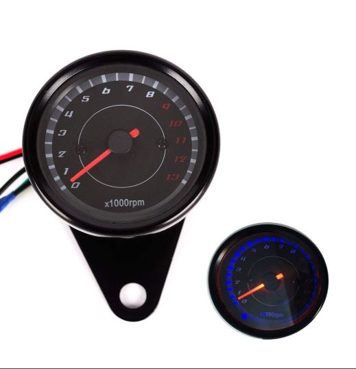 Analogue LED Backlight Motorcycle Meter TachometerRPM Meter Roadies