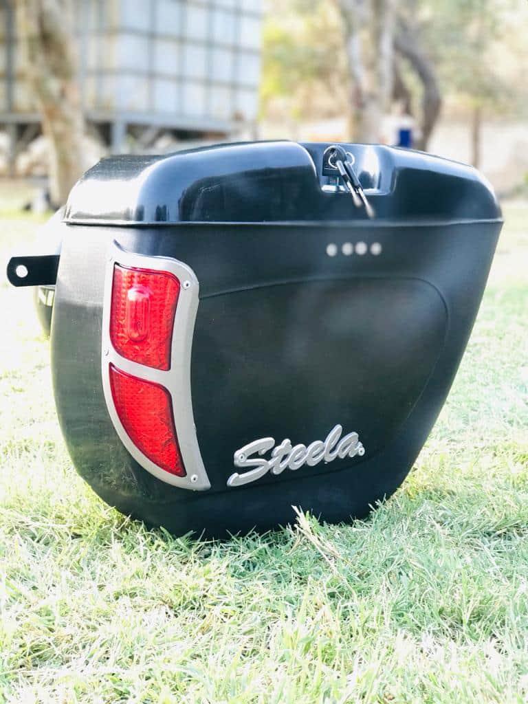 STEELA Safari Motorcycle side luggage box 2pc Left and Right Both