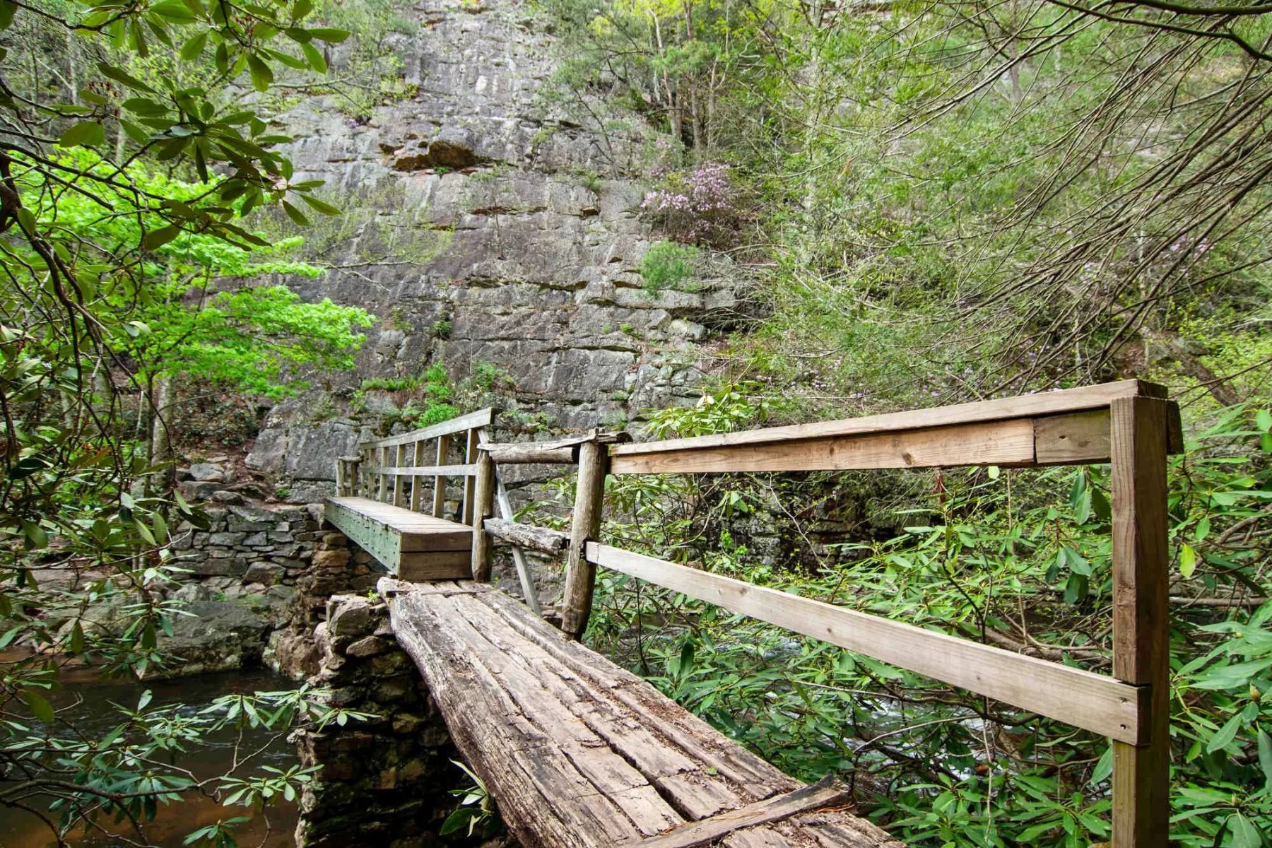 Hiking to Laurel Fork Falls on the Appalachian Trail in Northeast