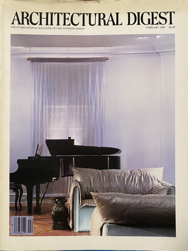 Architectural Digest, February 1981 cover Roald Dahl Fans