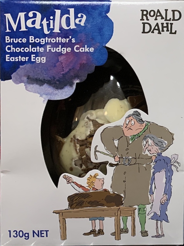 Bruce Bogtrotter’s Chocolate Fudge Cake Easter Egg Roald Dahl Fans
