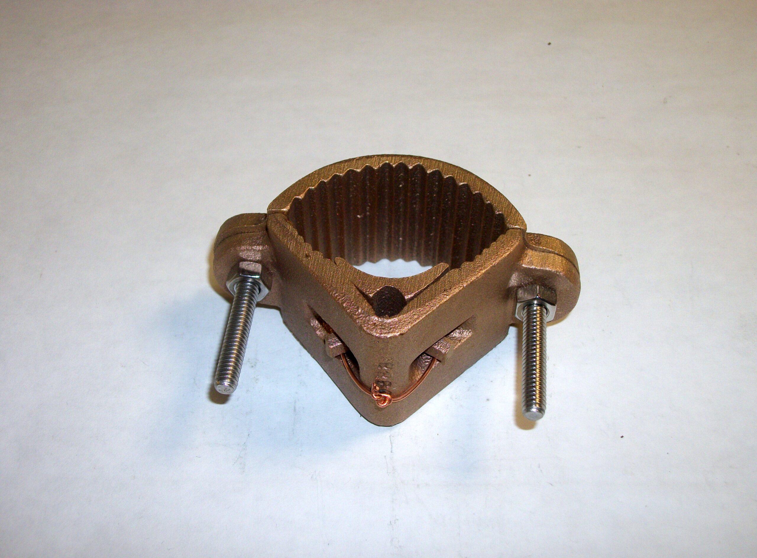 63B Pipe Bonding Clamp Copper Robbins Lightning