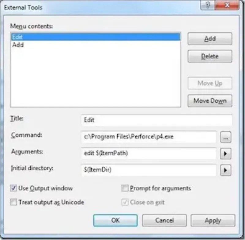 Lightweight Perforce integration in Visual Studio 2010