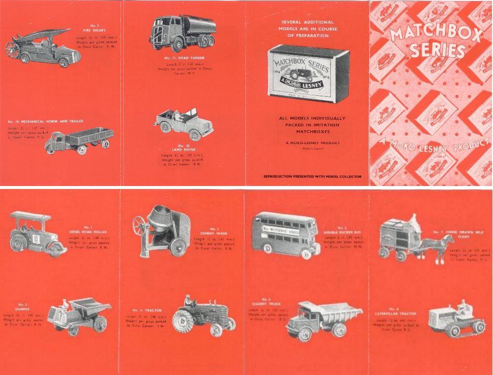 The First Matchbox Catalogue 1955 article by Robert Newson